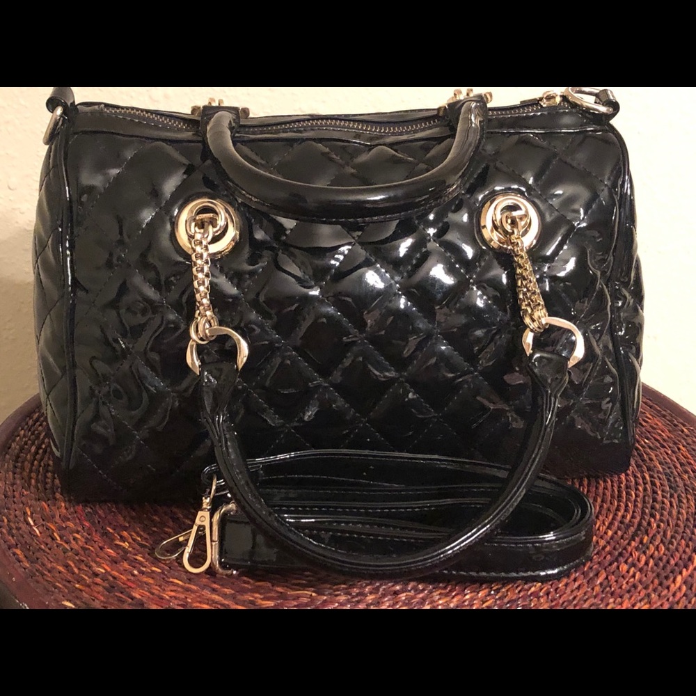 Gorgeous Patent leather black leather
